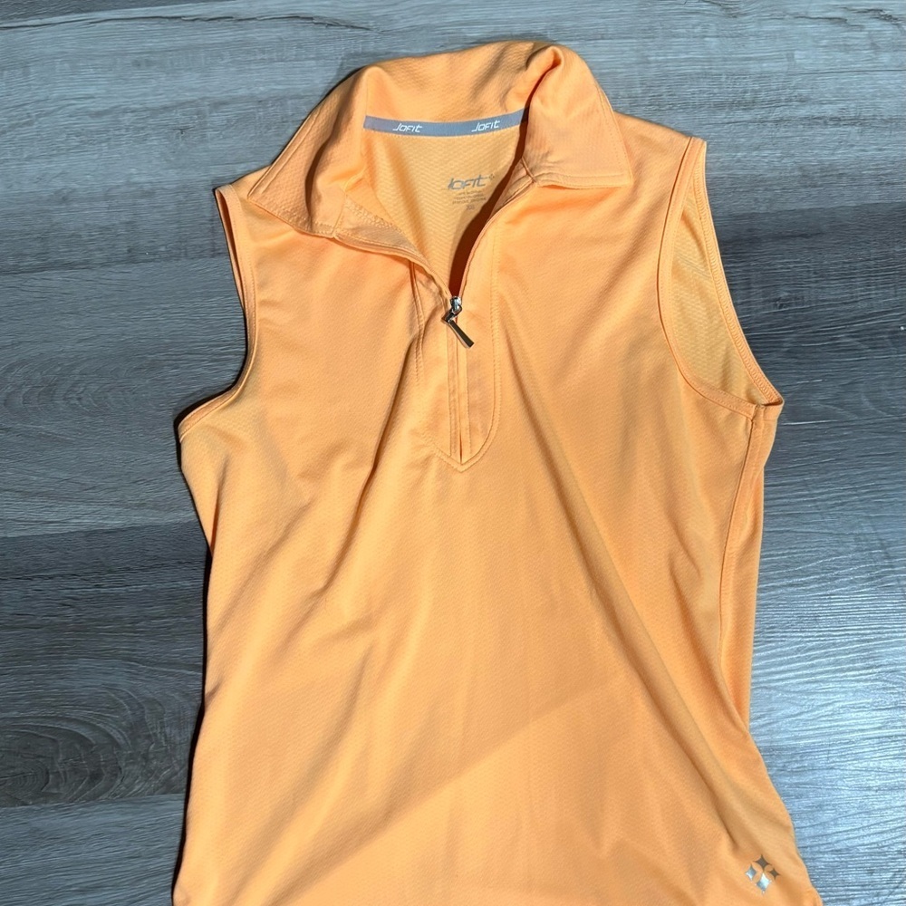 Jofit Orange Polo Tank Top